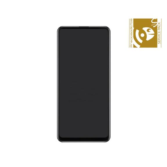 Pantalla para Samsung Galaxy A21S con marco negro SERVICE PACK