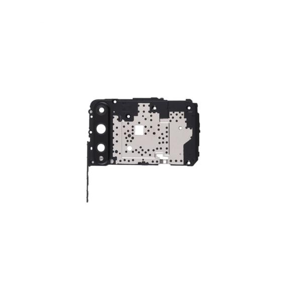 Soporte de placa con lente para Huawei Y8P / P Smart S negro