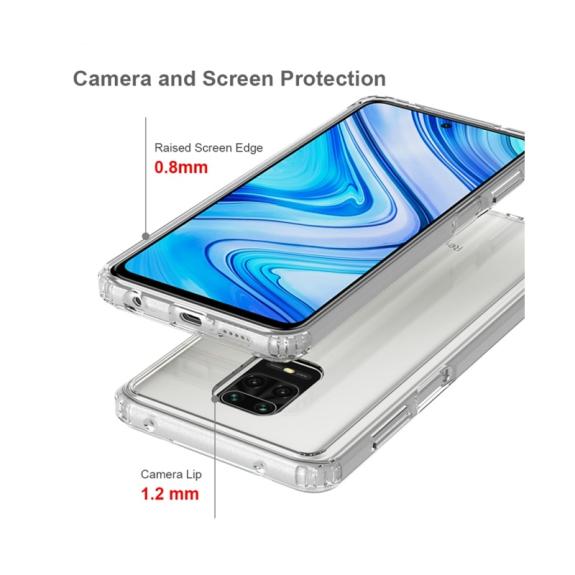 FUNDA CARCASA GEL TPU PARA XIAOMI REDMI NOTE 9S TRANSPARENTE