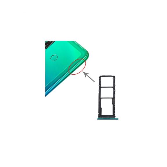 Bandeja dual SIM + SD para Huawei P40 Lite E / Enjoy 10 verde