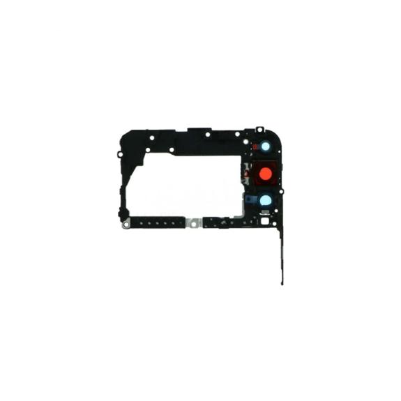 Soporte de placa con lente para Huawei P40 Lite E / Y7P negro