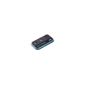 Lente para Huawei P40 con embellecedor azul