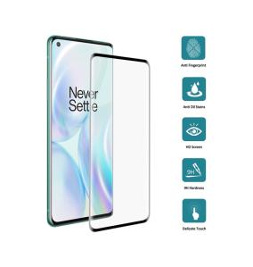 3D tempered glass screen protector for oneplus 8 black