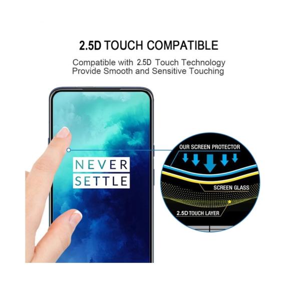 PROTECTOR DE PANTALLA CRISTAL TEMPLADO PARA ONEPLUS 7T PRO NEGRO