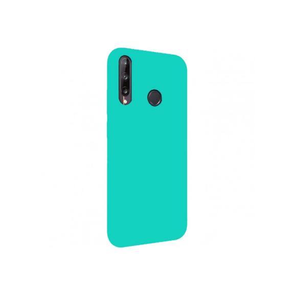 FUNDA SILICONA TURQUESA PARA HUAWEI P40 LITE E / HONOR 9C / Y7P
