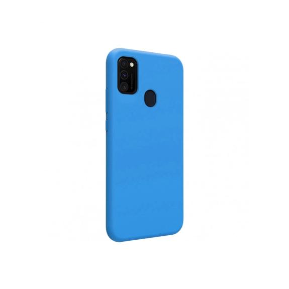 FUNDA DE SILICONA SUAVE AZUL PARA SAMSUNG GALAXY M21 / M30S