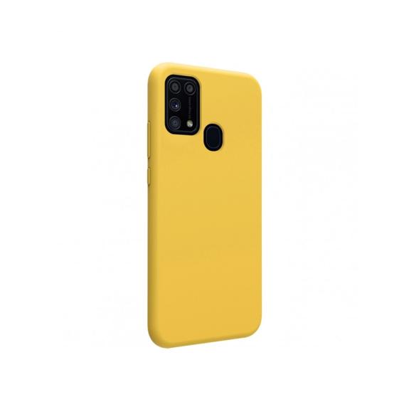 FUNDA DE SILICONA SUAVE COLOR AMARILLO PARA SAMSUNG GALAXY M31