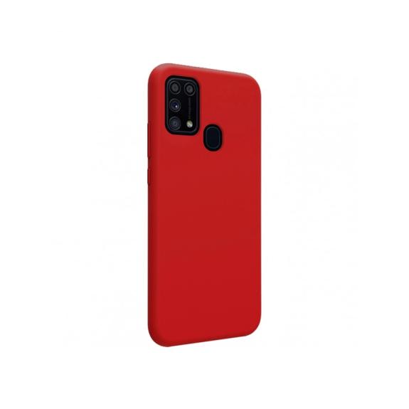 FUNDA DE SILICONA SUAVE COLOR ROJO PARA SAMSUNG GALAXY M31