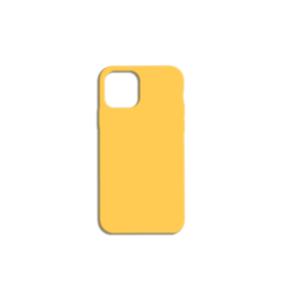 Soft silicone sleeve yellow for iphone 12/12 pro