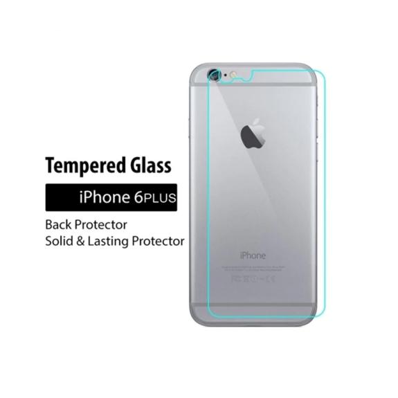 PROTECTOR CRISTAL TEMPLADO TRASERO PARA IPHONE 6 PLUS / 6S PLUS