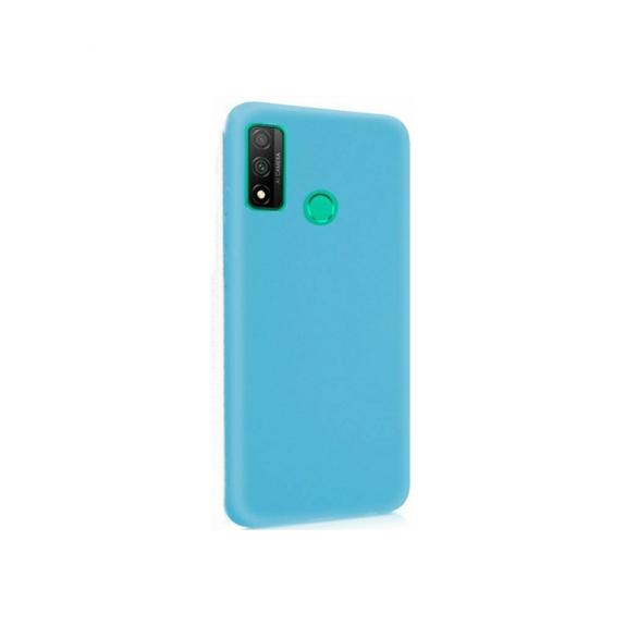 FUNDA DE SILICONA SUAVE COLOR AZUL PARA HUAWEI P SMART 2020