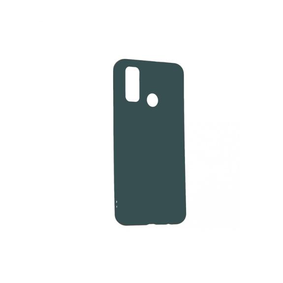 FUNDA DE SILICONA SUAVE COLOR VERDE PARA HUAWEI P SMART 2020