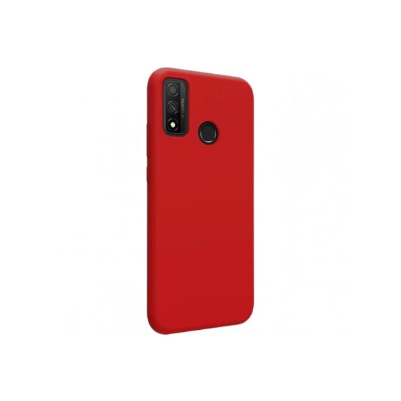 FUNDA DE SILICONA SUAVE COLOR ROJO PARA HUAWEI P SMART 2020