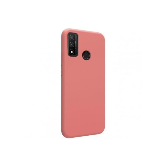 FUNDA DE SILICONA SUAVE COLOR ROSA PARA HUAWEI P SMART 2020