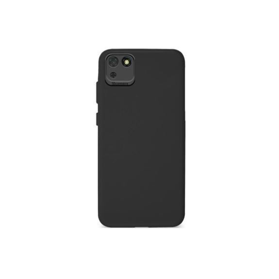 FUNDA CARCASA DE SILICONA SUAVE COLOR NEGRO PARA HUAWEI Y5P