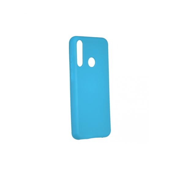 FUNDA CARCASA DE SILICONA SUAVE COLOR AZUL PARA HUAWEI Y6P