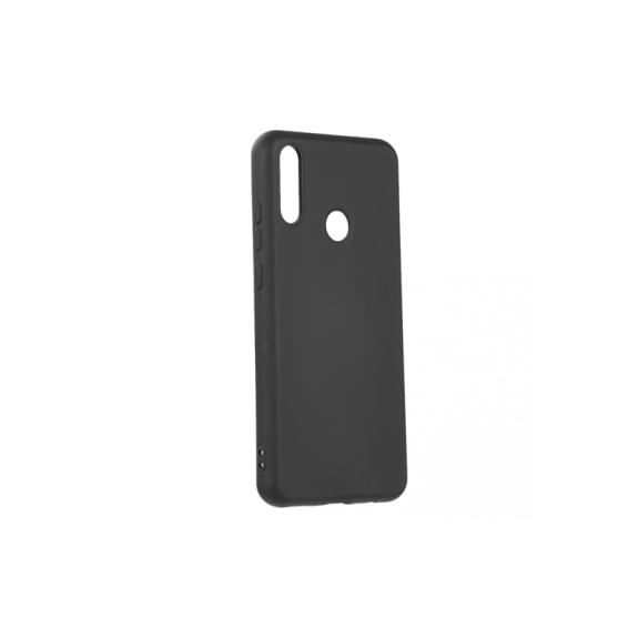 FUNDA CARCASA DE SILICONA SUAVE COLOR NEGRO PARA HUAWEI Y6P