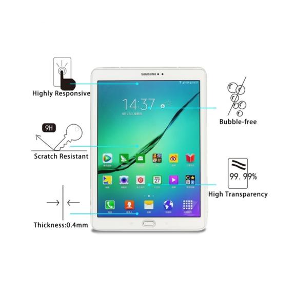 CRISTAL TEMPLADO PARA SAMSUNG GALAXY TAB S2 9.7 TRANSPARENTE