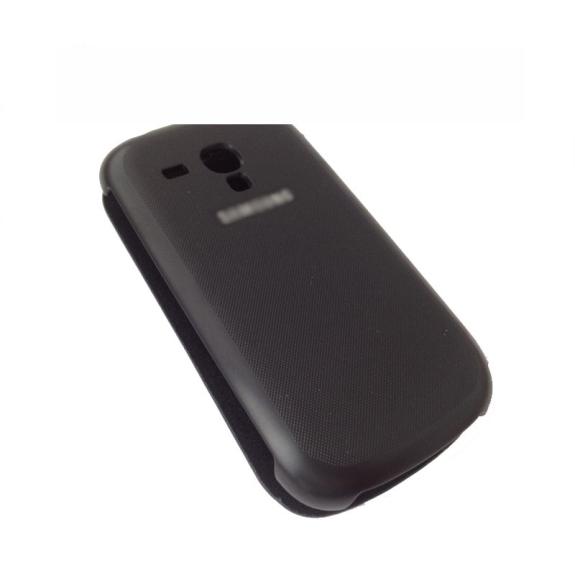 FUNDA CON TAPA LATERAL PARA SAMSUNG GALAXY S III MINI NEGRO