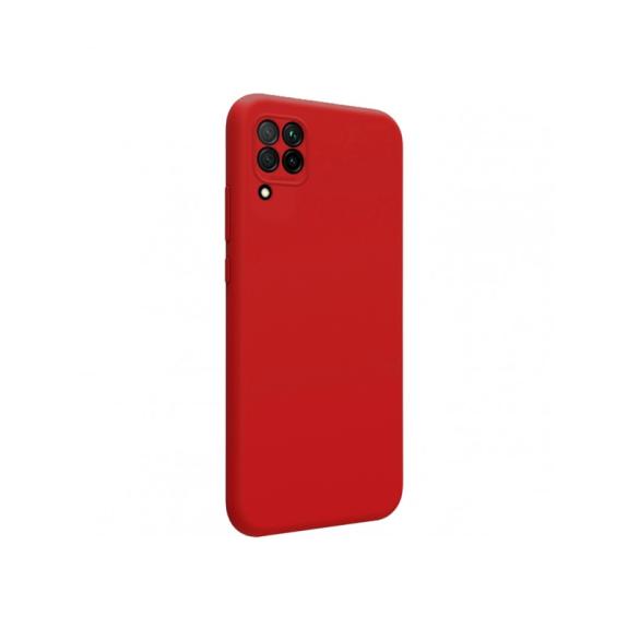 FUNDA DE SILICONA C/MARCO CAMARA COLOR ROJO PARA HUAWEI P40 LITE