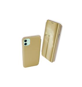 FUNDA CARCASA FLIP COVER DORADO PARA IPHONE 11