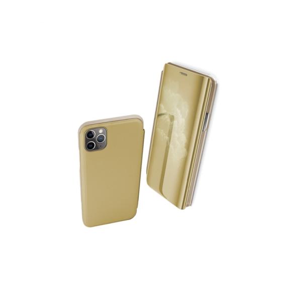 FUNDA CARCASA FLIP COVER DORADO PARA IPHONE 11 PRO MAX