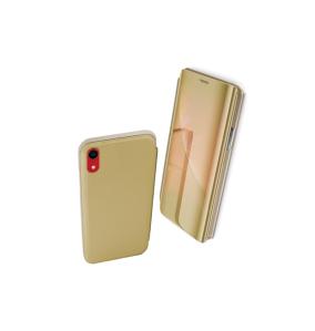 FUNDA CARCASA FLIP COVER DORADO PARA IPHONE XR