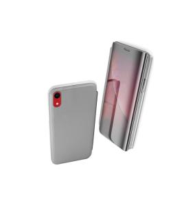 FUNDA CARCASA FLIP COVER PLATA PARA IPHONE XR