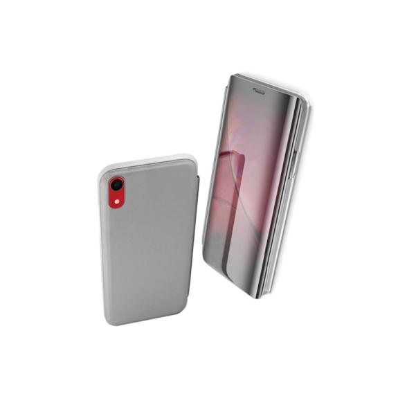 Funda carcasa cover mirror color Plata válido para iPhone XR