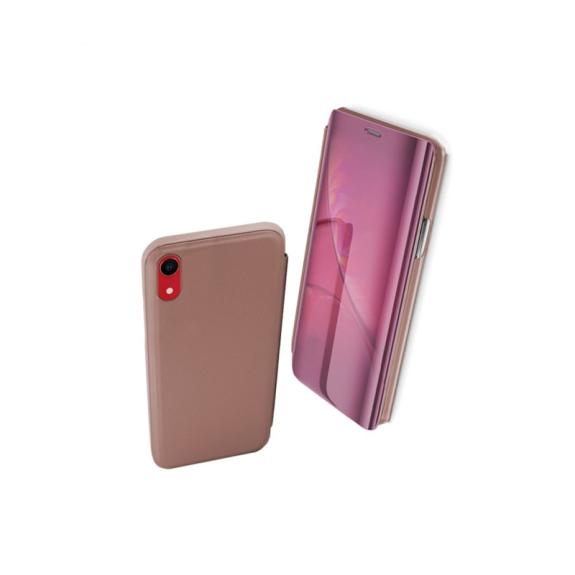 FUNDA CARCASA FLIP COVER ROSADO PARA IPHONE XR