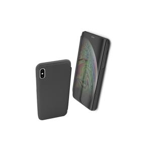 FUNDA CARCASA FLIP COVER NEGRO PARA IPHONE XS MAX