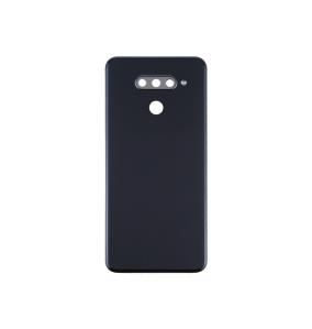 TAPA TRASERA CUBRE BATERIA CON LENTE PARA LG Q60 NEGRO