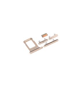 Kit Lateral buttons + SIM tray for iphone 12 pro golden