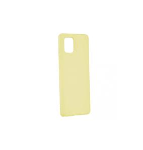Soft silicone sleeve yellow for Samsung Galaxy A81