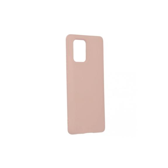 FUNDA DE SILICONA COLOR ROSA PARA SAMSUNG GALAXY A91/S10 LITE