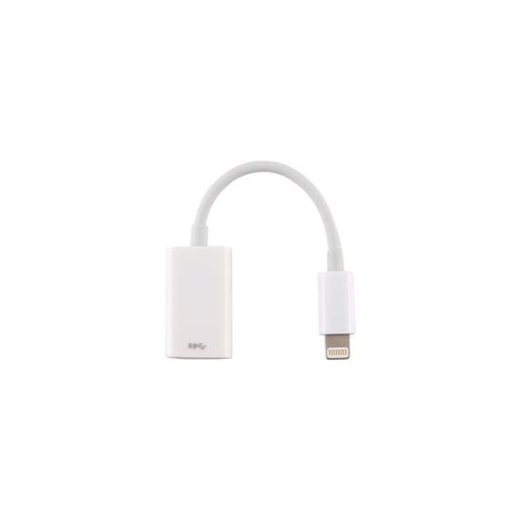 ADAPTADOR CONECTOR MACHO TIPO LIGHTNING A CONECTOR HEMBRA USB