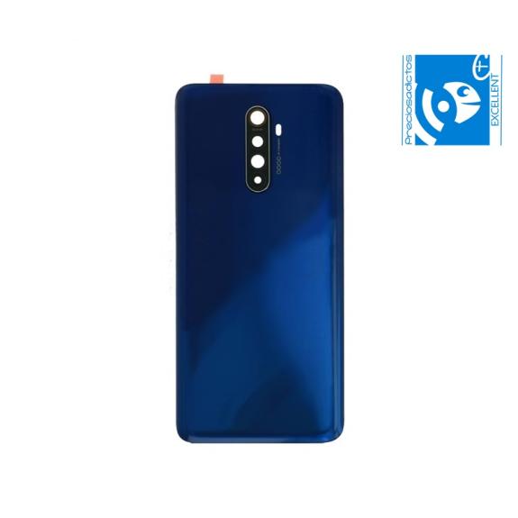 TAPA TRASERA CON LENTE Y ADHESIVO PARA REALME X2 PRO AZUL