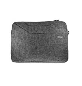 FUNDA UNIVERSAL DE TELA GRIS CON CREMALLERA PARA TABLET DE 14"