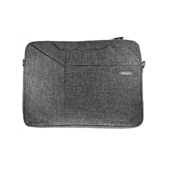 FUNDA UNIVERSAL DE TELA GRIS CON CREMALLERA PARA TABLET DE 14"