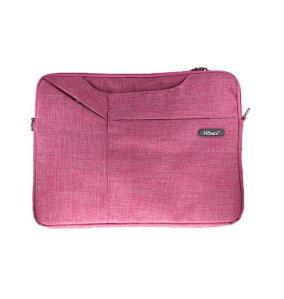 FUNDA UNIVERSAL DE TELA ROSA CON CREMALLERA PARA TABLET DE 14"