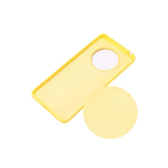 FUNDA DE SILICONA SUAVE COLOR AMARILLO HUAWEI MATE 40 PRO PLUS