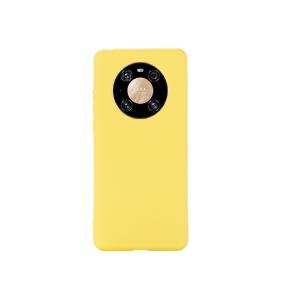 FUNDA DE SILICONA SUAVE COLOR AMARILLO HUAWEI MATE 40 PRO PLUS