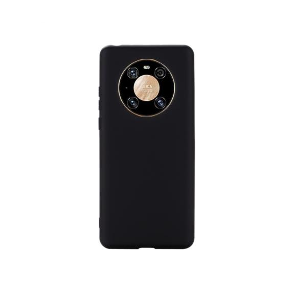 FUNDA DE SILICONA SUAVE COLOR NEGRO HUAWEI MATE 40 PRO PLUS