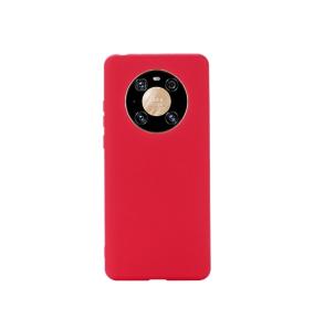 FUNDA DE SILICONA SUAVE COLOR ROJO HUAWEI MATE 40 PRO PLUS