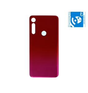 TAPA TRASERA CON ADHESIVO PARA MOTOROLA MOTO G8 PLAY ROJO