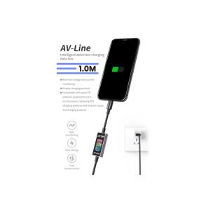 Cable Detector de Voltaje y Corriente AV-Line Tipo C-USB