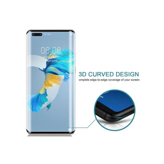 CRISTAL TEMPLADO 3D PARA HUAWEI MATE 40 PRO TRANSPARENTE