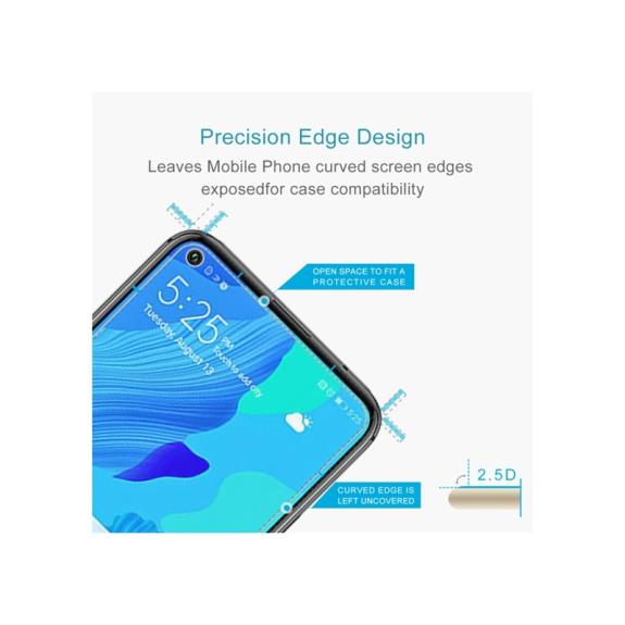 CRISTAL TEMPLADO 2.5D PARA HUAWEI NOVA 5T TRANSPARENTE