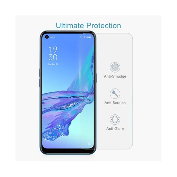 CRISTAL TEMPLADO 2.5D PARA OPPO A53 2020 TRANSPARENTE