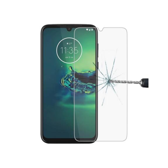 CRISTAL TEMPLADO 2.5D PARA MOTOROLA G8 PLUS TRANSPARENTE